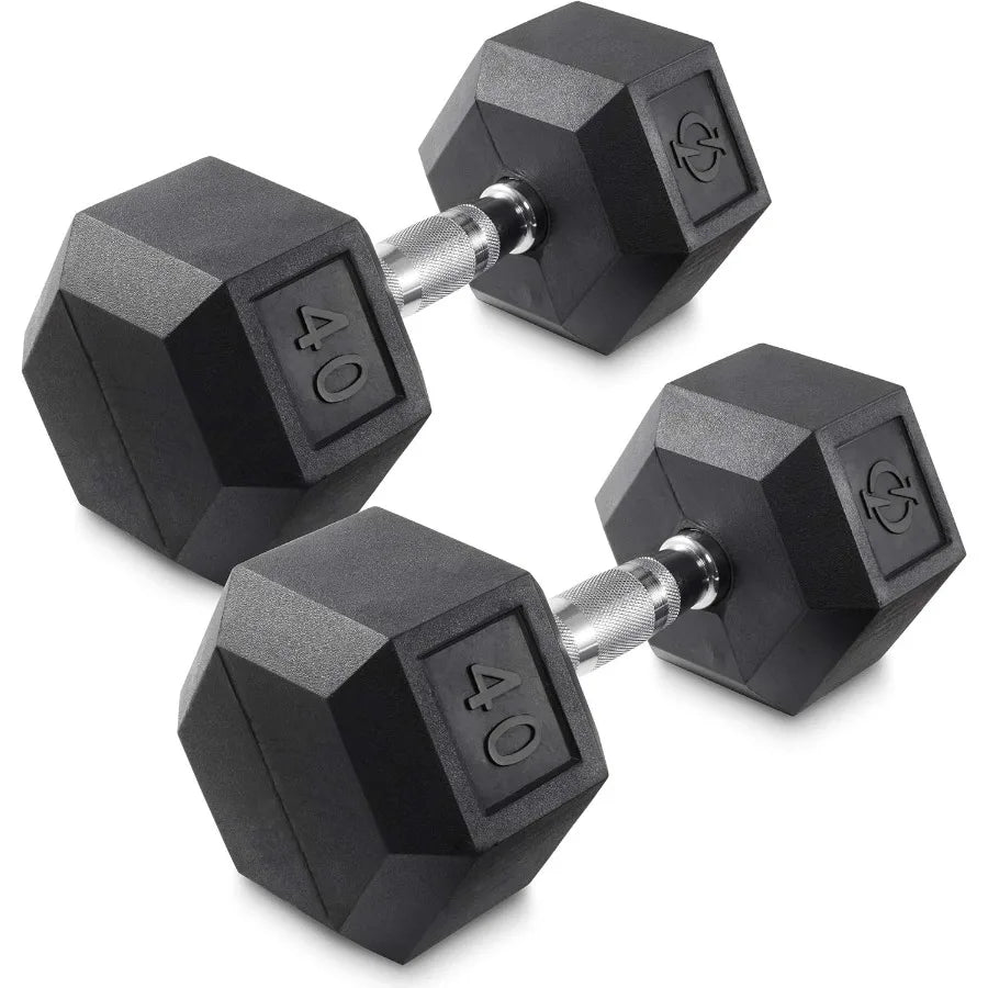 Rubber Coated Hex Dumbbell Hand Weights Pairs for Home Gym Fitness Training NonSlip Grip and DropResistant Design Ideal for Str