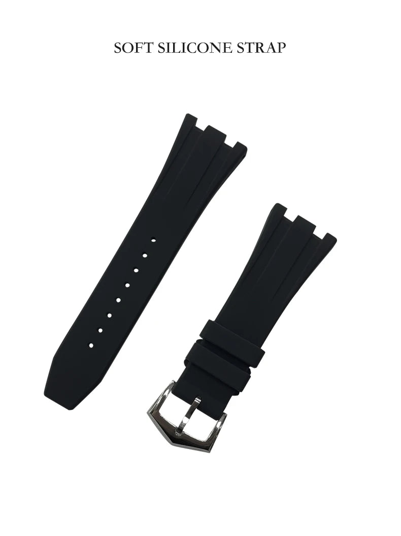 Hanbro Women Luxury Watch 37mm Ladies Vintage Quartz Wristwatch Luminous Waterproof Silicone Strap Week Date Triple Windows