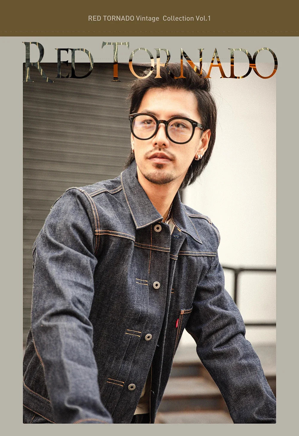 Red Tornado 506XX Jean Jacket American Casual Style Type 1 Selvedge Denim Blouse