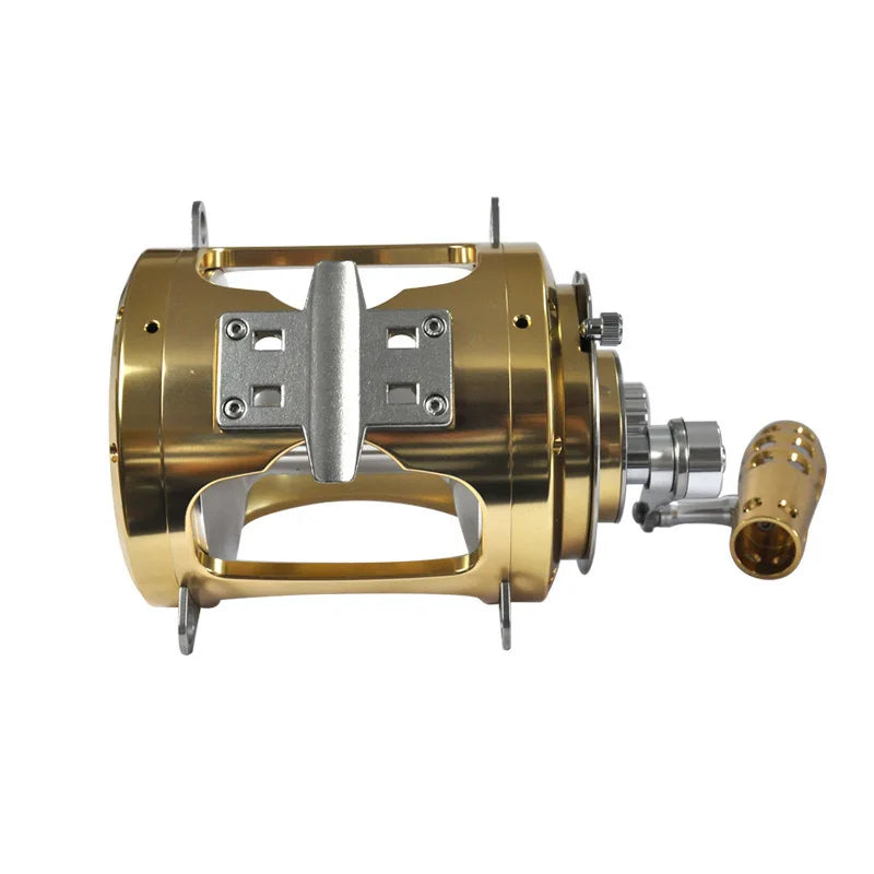 Marine Ocean Tuna Shark Offshore 2 Speed 50W Big Game Trolling Fishing Reel