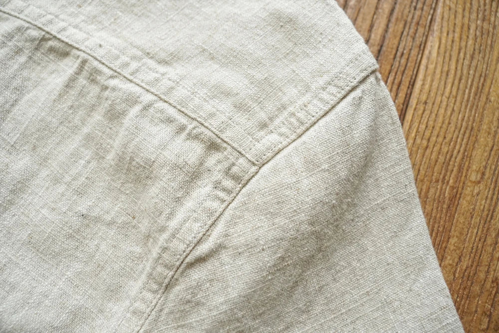 Sauce Zhan Mens Shirts Ramie Shirt for Man Long Sleeve Regular Fit