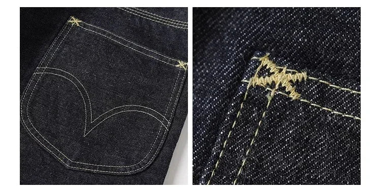 Non Stock 1936 Model Cowboy Selvedge Denim Jeans 36101B Amekaji Cinch Back Men Pants