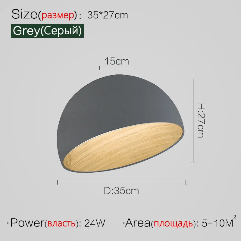 Nordic Wooden Ceiling Chandelier Modern Duo Ceiling Light For Hall Living Room Balcony Restaurant Creative Inclined Ceiling Lamp