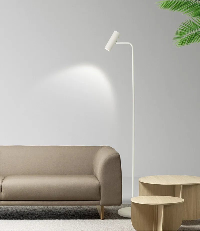 Modern LED Dimmable Floor Lamp Gold/Black/White Minimalist Foyer Bedroom Office Vertical Floor Light Home Decor Light Fixtures