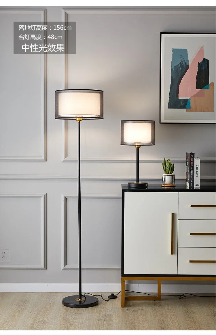 Nordic Creative Led Floor Lamp Simple Modern Home Deco Bedroom Bedside Ligths for Living Room Sofa Remote Control Vertical Lamp