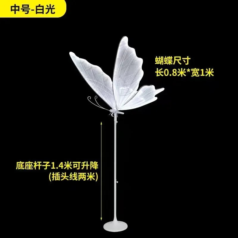 Wedding Ceiling Light Butterflies LED Lace Lamp Romantic Creative Hanging Butterfly Road Load Walkway on Party Stage Lights.