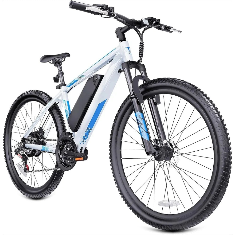Electric Bike for Adults, 750W Peak 26" Ebike for Men Women Teens with 375WH, 21 Speed, 20Mph, Up to 40Miles Front Suspension